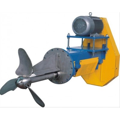 Side entry tank paper pulp propeller agitator